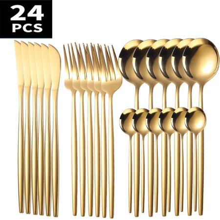 MODUS Kit 24 Jogo De Talheres Aço Inoxidável